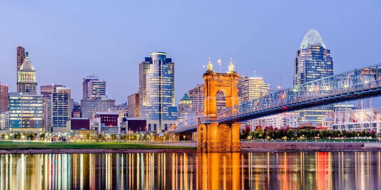 Cincinnati city skyline